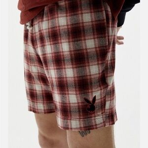 Playboy PacSun Men's State Line Flannel Shorts